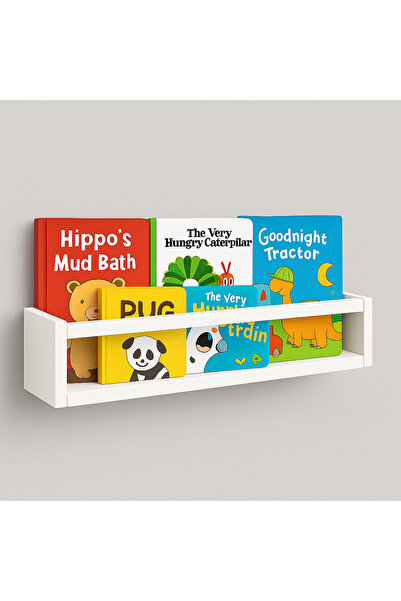 Deisor 1pcs Montessori Wooden Bookshelf - 60 cm