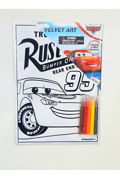 Disney Cars Velvet Art with Mini Markers