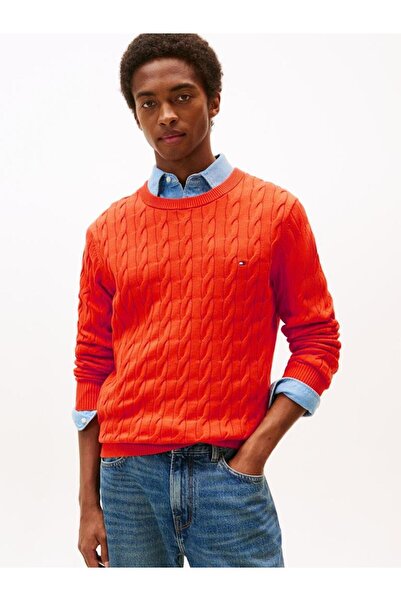 Tommy Hilfiger CLASSIC COTTON CABLE CREW NECK
