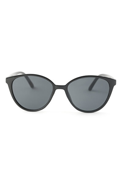 Angel Eyes Cat Eye Black Sunglasses with Black Frame Uv400 Protection