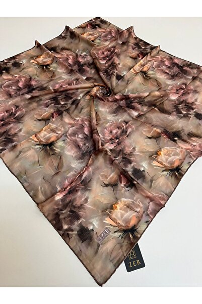 Hurma Kervanı Eșarfă Zer Soft cu model de flori 100% bumbac natural