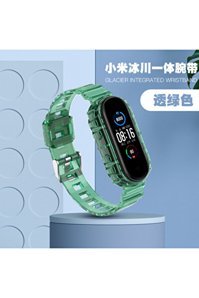 Nezih Case Mi Band 8 / 9 / 10 Uyumlu Transparan Yumuşak Silikon Kordon