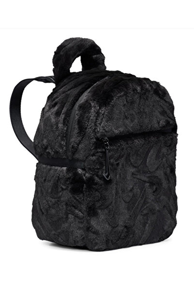 Nike Black women's faux fur backpack (dimensions: 20x25x10 cm) fz1328