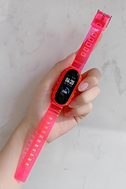 Nezih Case Xiaomi Mi Band 8 / 9 / 10 Uyumlu Transparan Yumuşak Silikon Kordon