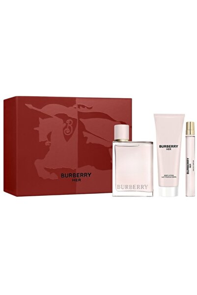 BURBERRY Her Edp 100 Ml + Body Lotion 75 Ml + Edp 10 Ml