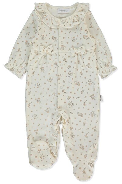 Bebetto بدلة بتصميم إنترلوك (بيردي) بلون إكرو داكن