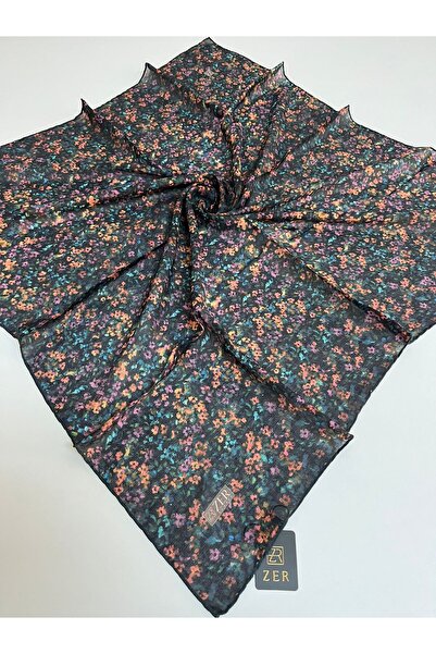 Hurma Kervanı Zer Soft Çiçek Desenli Eşarp %100 Doğal Pamuk