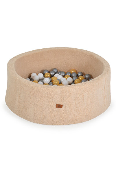 Moni Piscina uscata cu 200 bile Boucle pentru copii, 90x30cm, din spuma, husa detasabila si lavabila