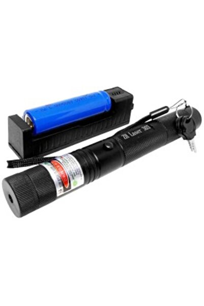 OEM Laser pointer, green wavelength, high power, metallic, with battery and charger - SD 303