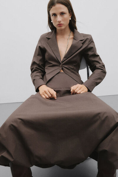 Pilea قميص لينيا فيت المخطط