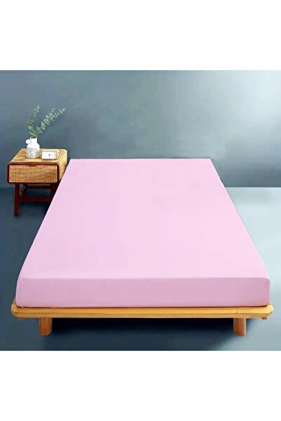 PATONE Fitted sheet, 160x200cm, cotton, pink