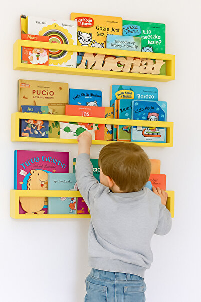 Deisor 1pcs Etajera carti Montessori din lemn - 60 cm