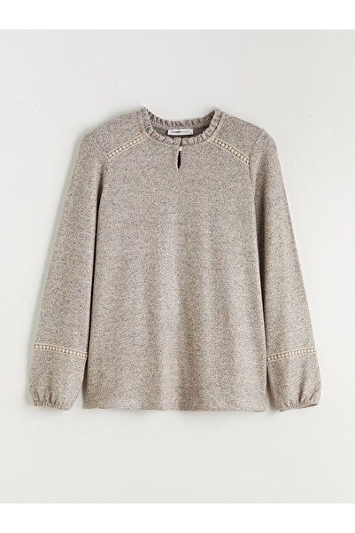 LC Waikiki Fırfırlı Bisiklet Yaka Bluz