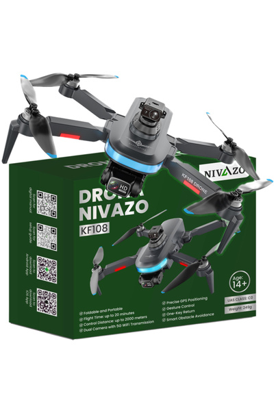 nivazo Drona KF108, acumulator 2200mAh, autonomie pana la 22 minute