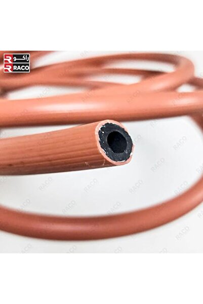 Raco Flexible Low Pressure Rubber LPG Gas Hose with Nylon Reinforcement & 2 Steel Clamps - 16m