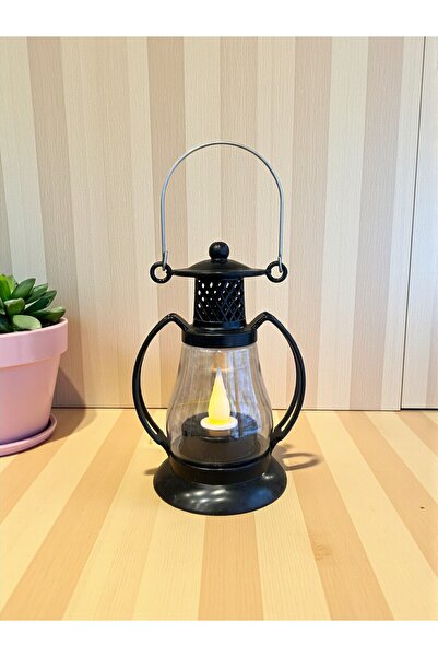 HEDİYE FİKRİ Nostaljik Sıcaklık Pilli Fener Şeklinde Gün Işığı Lamba 12 cm x ...