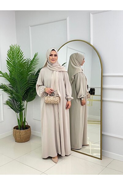 Valens Butik Boydan Covered Zipper Hijab Ferace Mariana