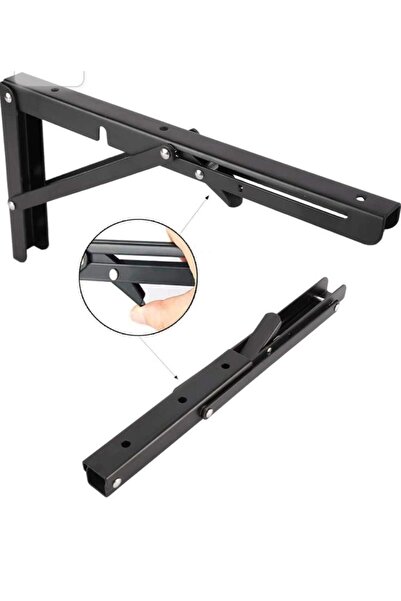Albağlar Home Katlanabilir Duvar Raf Ayağı | Menteşeli Metal Konsol Braketi | Katlanır Raf Desteği – 2 Adet