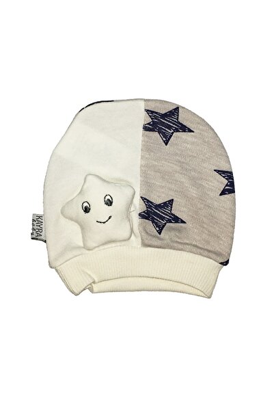 MAİBELLA Caciula alb&bej nou-nascuti Stelute