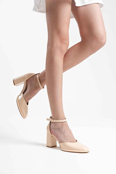 TRENDELLA Theresa light yellow patent leather women's high heel shoes