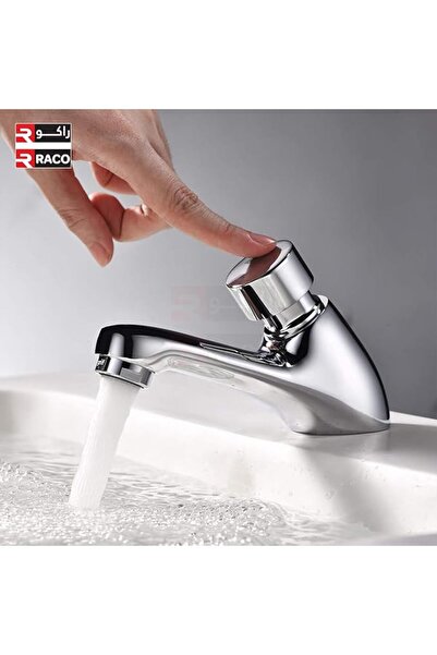 Raco BIB Tap Chrome, Self-Closing Delay Action Stainless Steel Tap (Basin Pillar Tap - FD231)