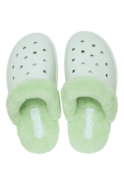Crocs Παντόφλες Unisex Classic Fuzz Scuff Mint Tint