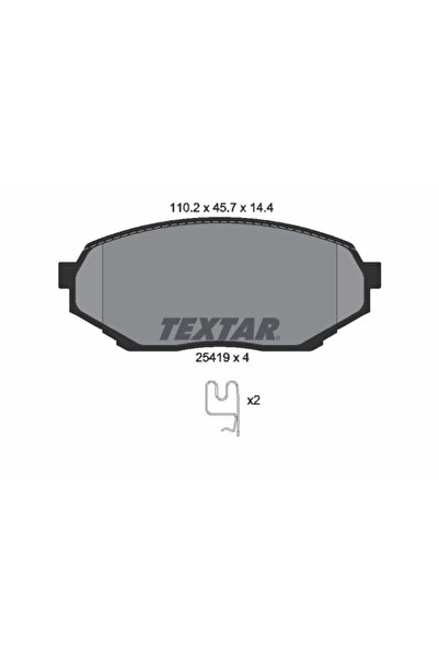 TEXTAR Set Placute Frana Frana Disc Mitsubishi Pajero Junior 1/Pajero Mini 1