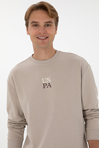 U.S. Polo Assn. Men's Stone Basic Sweatshirt 50313760-Vr049