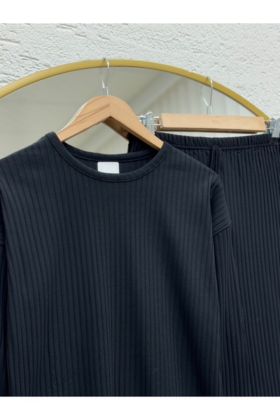 BENAHOLL Camita κοτλέ Σετ με παντελόνι-AE1700 Μαύρο