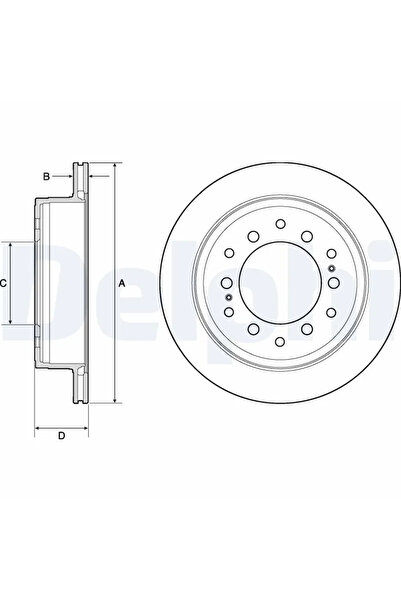 DELPHİ Disc Brake Lexus Gx Toyota 4 Runner 5/Fj Cruiser/Fortuner