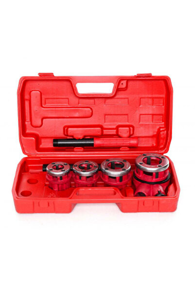 Kraft&dele Set matrițe pentru filetat țevi manual, 1/2", 3/4", 1", 1 1/4", 4 ...