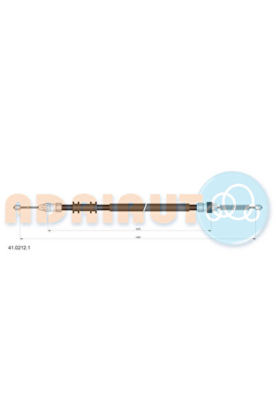 Adriauto Cablu Frana De Parcare Spate Dreapta Nissan Kubistar Caroserie Renau...
