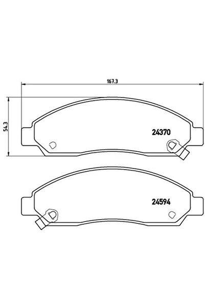 Brembo Set plăcuțe frana frana disc Chevrolet Colorado Great Wall Fengjun 3/F...