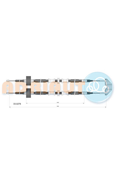 Adriauto Cablu Frana De Parcare Spate Opel Astra G