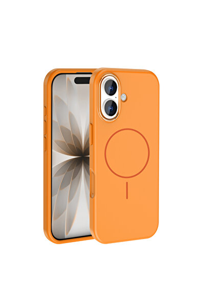 zore iPhone 17 Kılıf M-Safe Şarj Özellikli Metal Kamera Çerçeveli ATA Edi Sil...