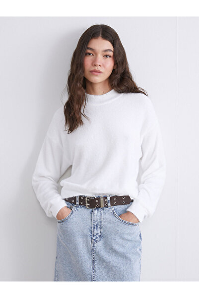 LC Waikiki Pulover de damă cu jumătate de gât tricotat