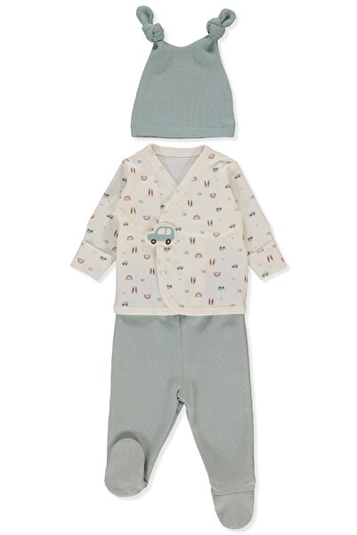 Bebetto طقم زيبين من وافل سوبريم مكون من 3 قطع (سيارة خشبية) بالنعناع