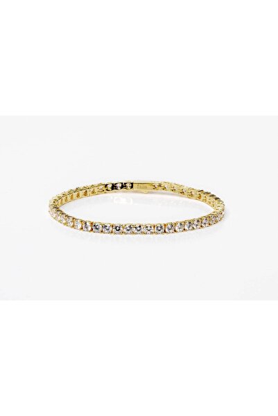 Dr.Ice 4mm gold plated tennis bracelet