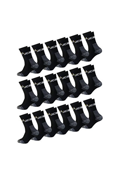 Jcb Men’s Work Socks, Cotton, Set – 9 Pairs