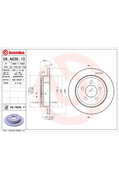 Brembo Disc Frana Jeep Cherokee/Wrangler 2