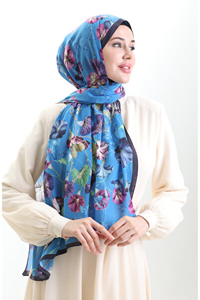 sefamerve Σάλι από βαμβάκι Karaca 82006-14 Navy Blue μπλε κοβαλτίου