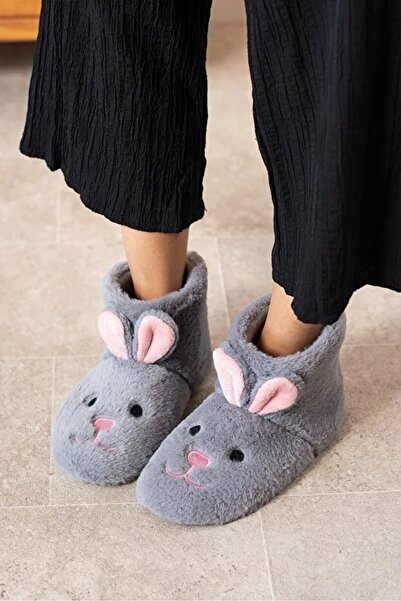 Jackers Daily Women's Rabbit Figured Slippers Home Boots