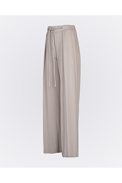 Monolou Modal Fabric Wide-Leg Active Pants with Waist Tie