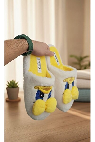 Slipcat Cute Bowknot Duffy Duck Figured Embroidered Non-Slip Sole House Slippers