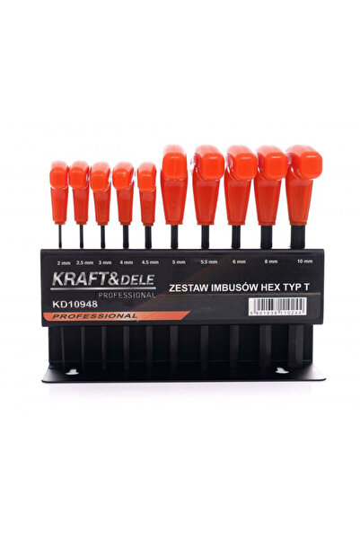Kraft&dele Set of 10 Hex Keys with Holder KD 10948
