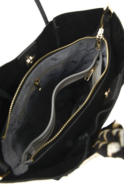 Ziya , Women's Genuine Leather Shoulder and Hand Bag 153979Z5013 Black