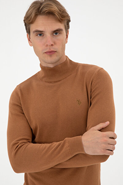 U.S. Polo Assn. Men's Camel Basic Sweater 50313712-Vr233