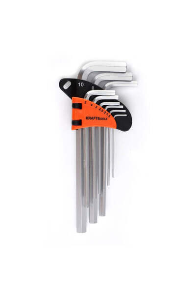 Kraft&dele Set chei Allen hexagonale, 9 bucăți, KD 11932