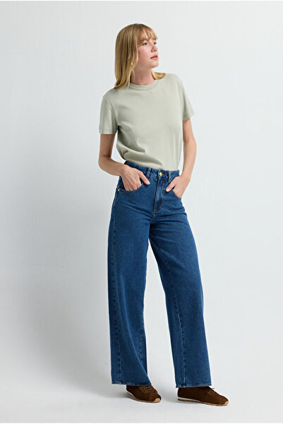 adL Bol Paça Denim Pantolon