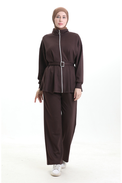 sefamerve Σετ αγκράφες από υφασμάτινο υλικό Premium 11331-04 Καφέ